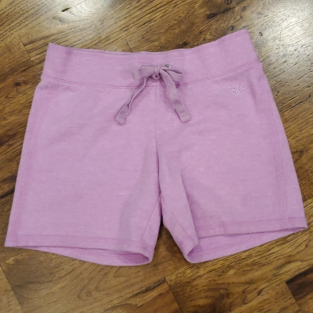 Girls Justice purple elastic waist shorts size 10